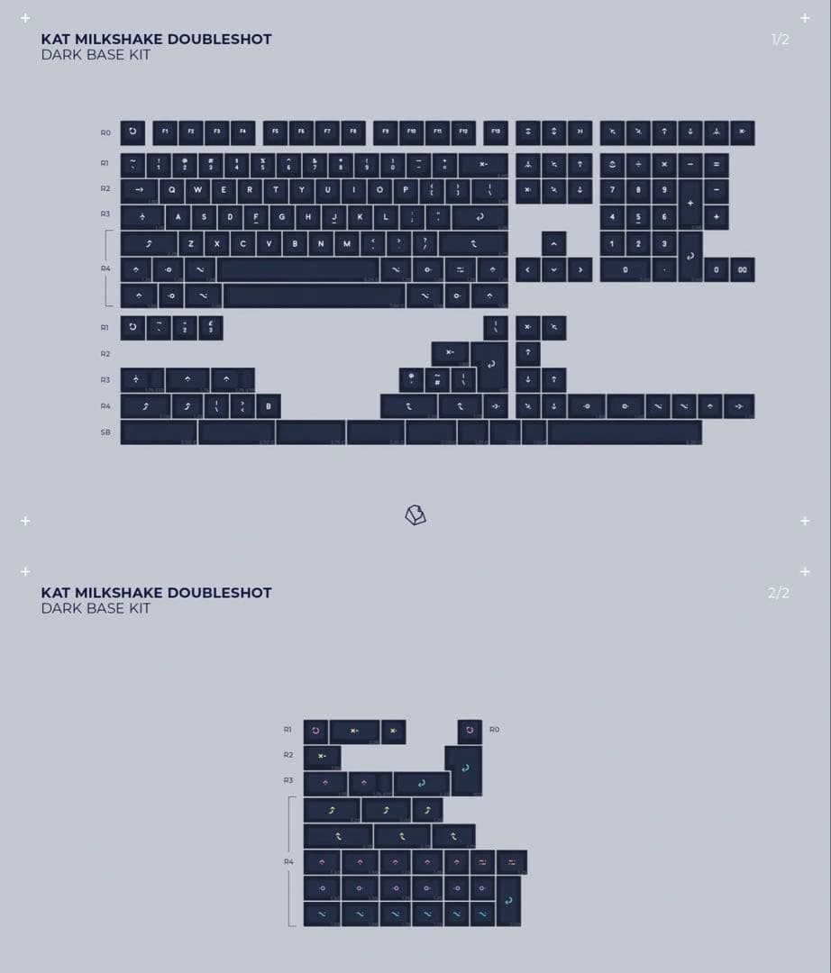 KAT Milkshake Keycaps Dark フルセット【未使用新品】