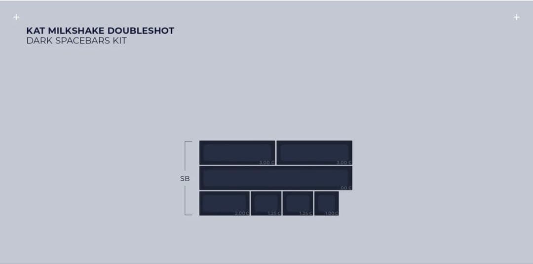 KAT Milkshake Keycaps Dark フルセット【未使用新品】