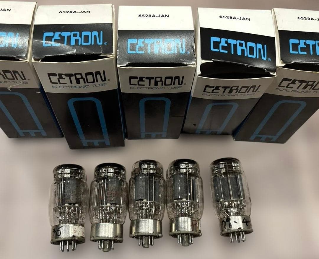 CETRON 6528A-JAN 真空管 米軍規格 未使用保管品？ 通電未確認