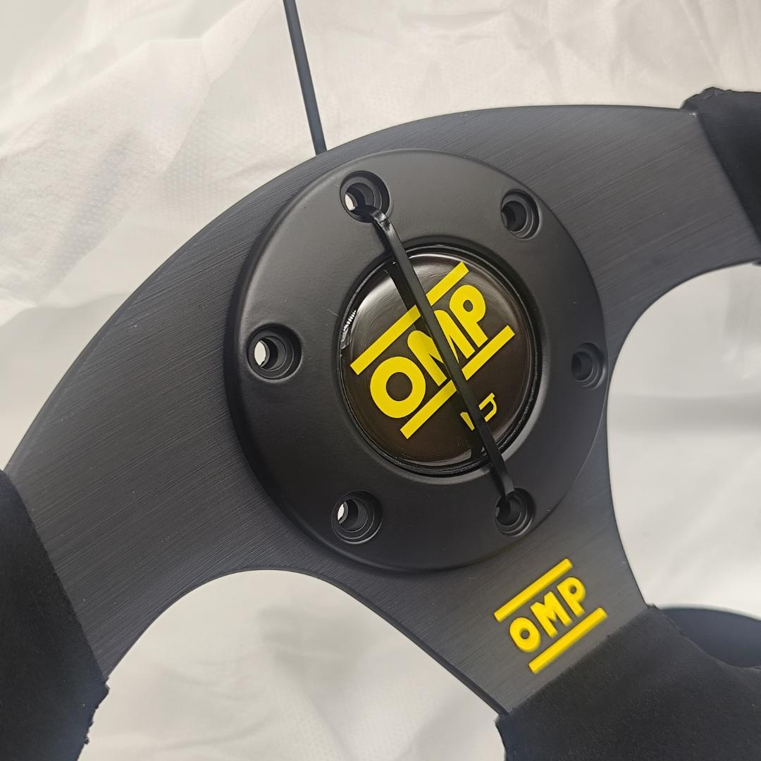 OMP オーエムピー スーパークアドロ ステアリング ハンドル 黒・黄色