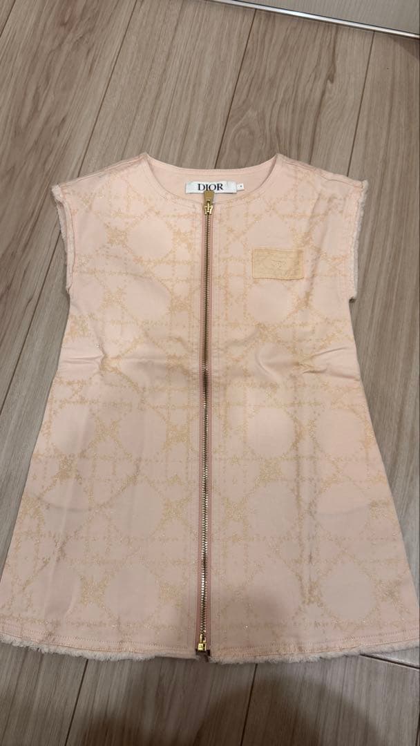 DIOR ノースリーブワンピース 4号 ピンク