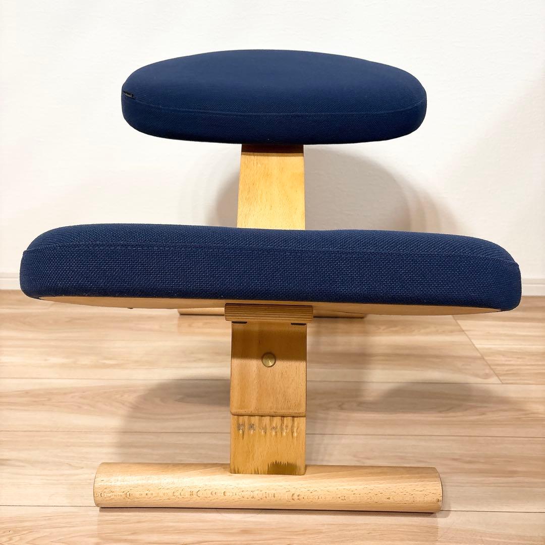 ✨良品✨ バランスチェア バランスイージー ネイビー 取扱説明書付き 送料無料