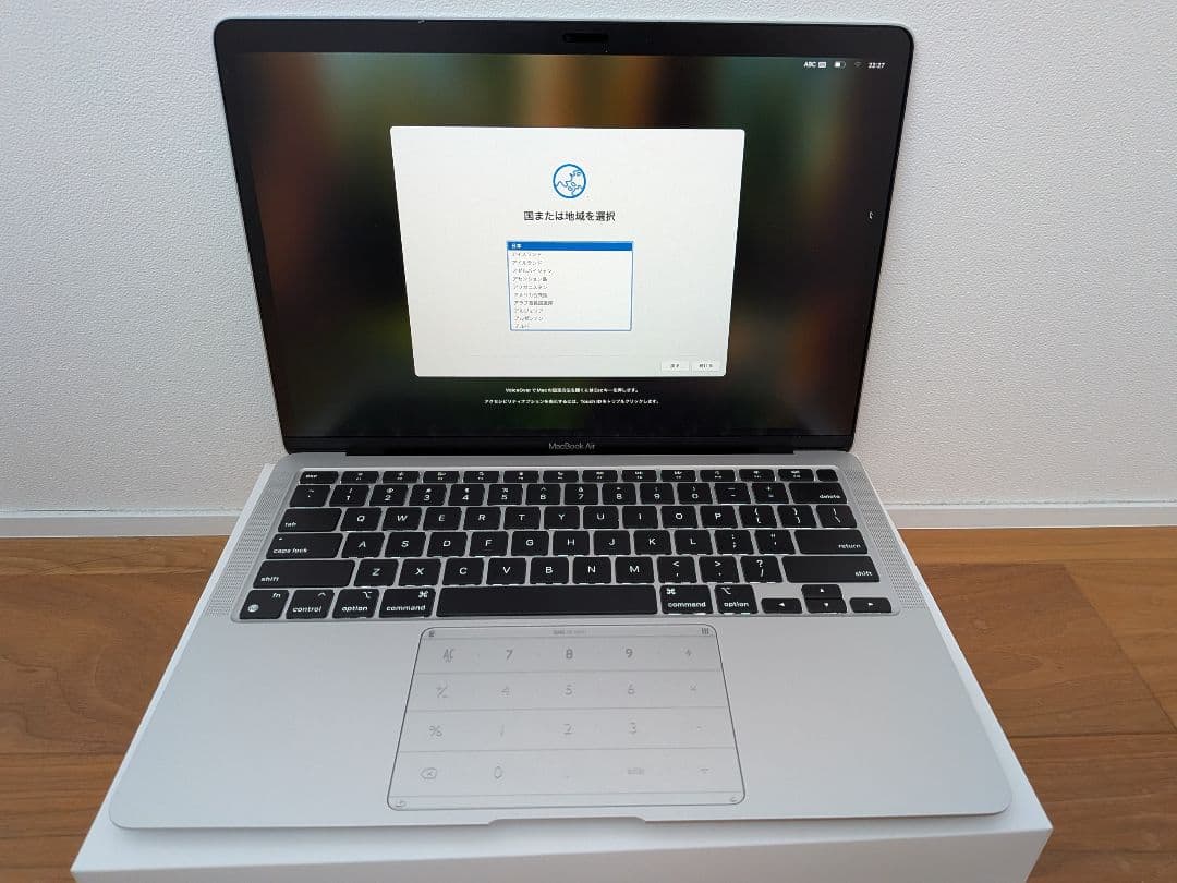 M1 MacBook 本体　USキーボード