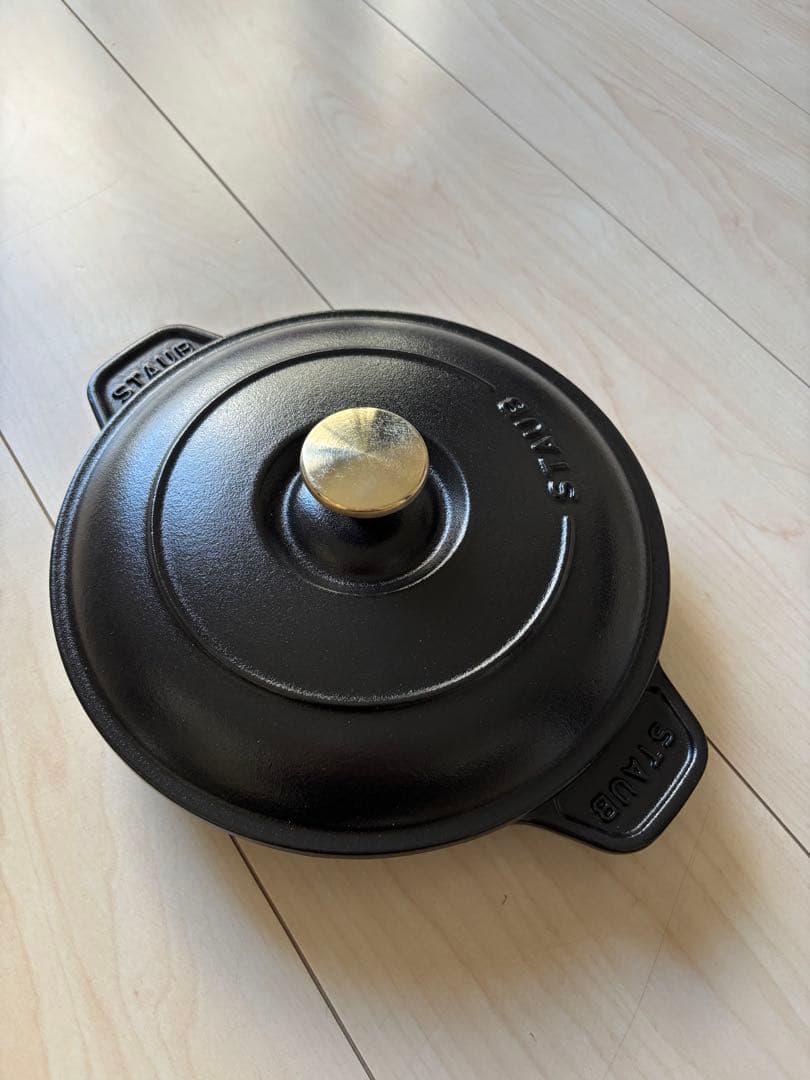 新品未使用 ストウブ ホットプレートブラック 箱無し