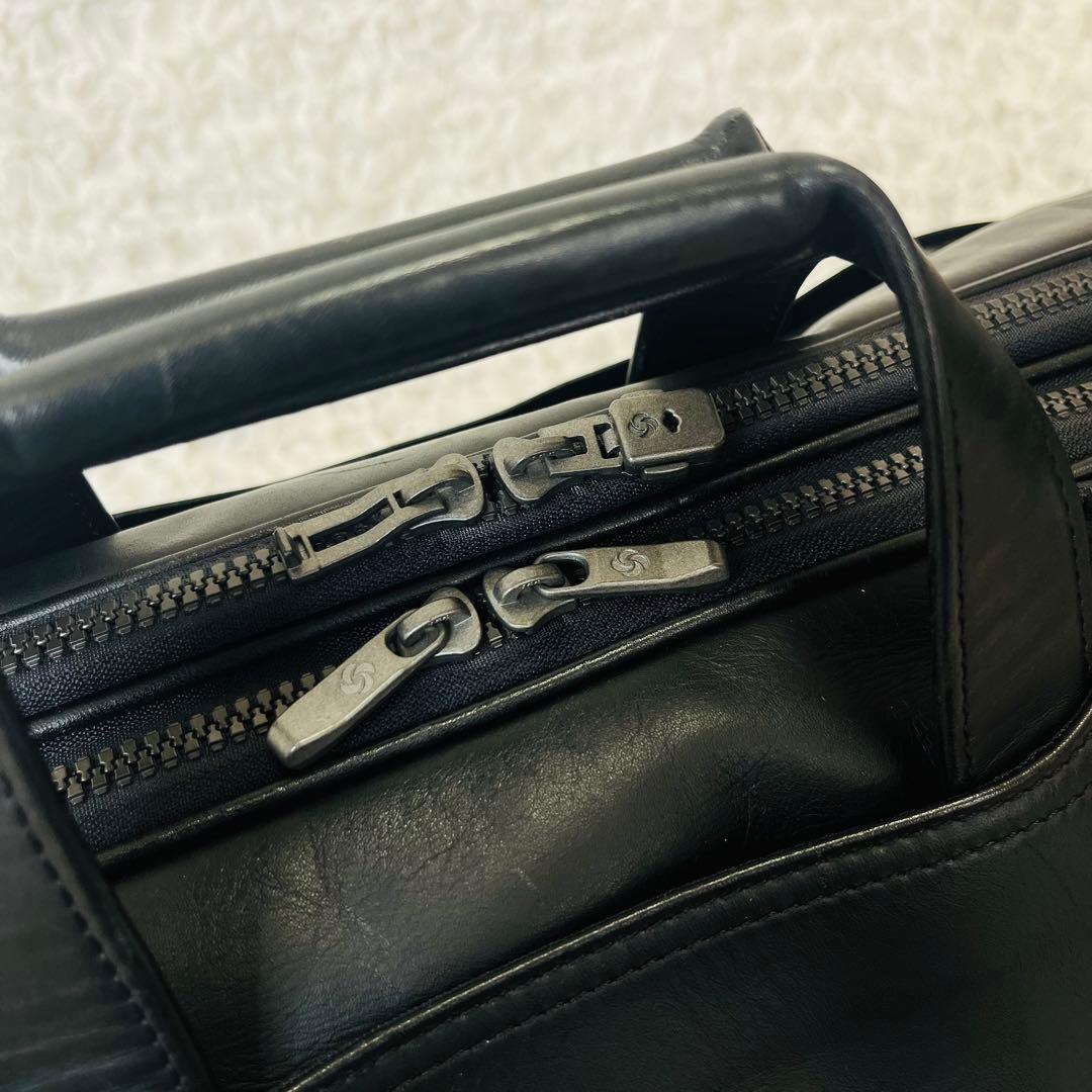 Smsoniteサムソナイト ビジネスバッグ レザー2層2way大容量ダッフル