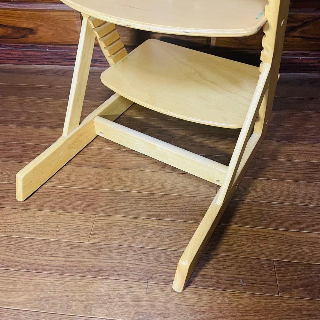 超美品 大和屋 ヤマトヤ すくすく スリムフィット チェア テーブル ガード付