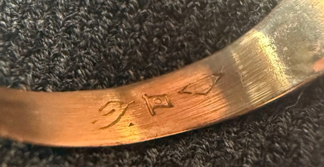 コンビリング　K18 プラチナ 総重量2.6g サイズ8号