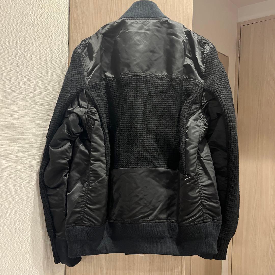 TOM sacai サカイ 20SS ナイロンニット ドッキングブルゾン