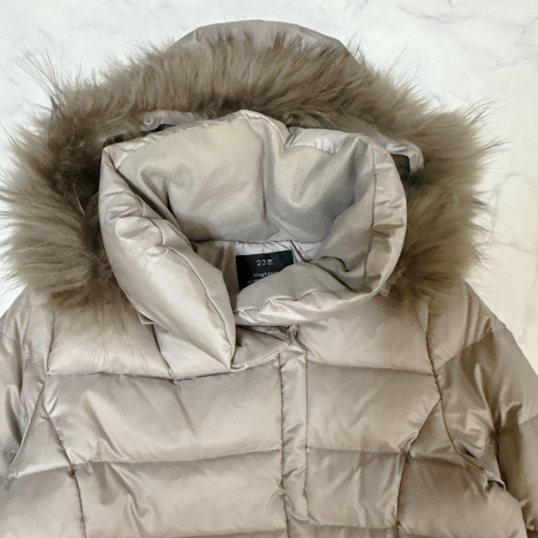 ✨美品✨23区 ダウンコート 2way ウォッシャブル 洗える ラクーンファー