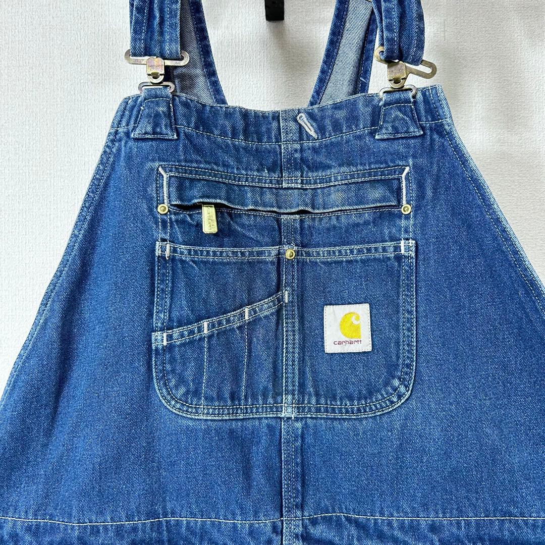 カーハートデニムオーバーオールC1081ペインターパンツ極太w44アメリカ古着