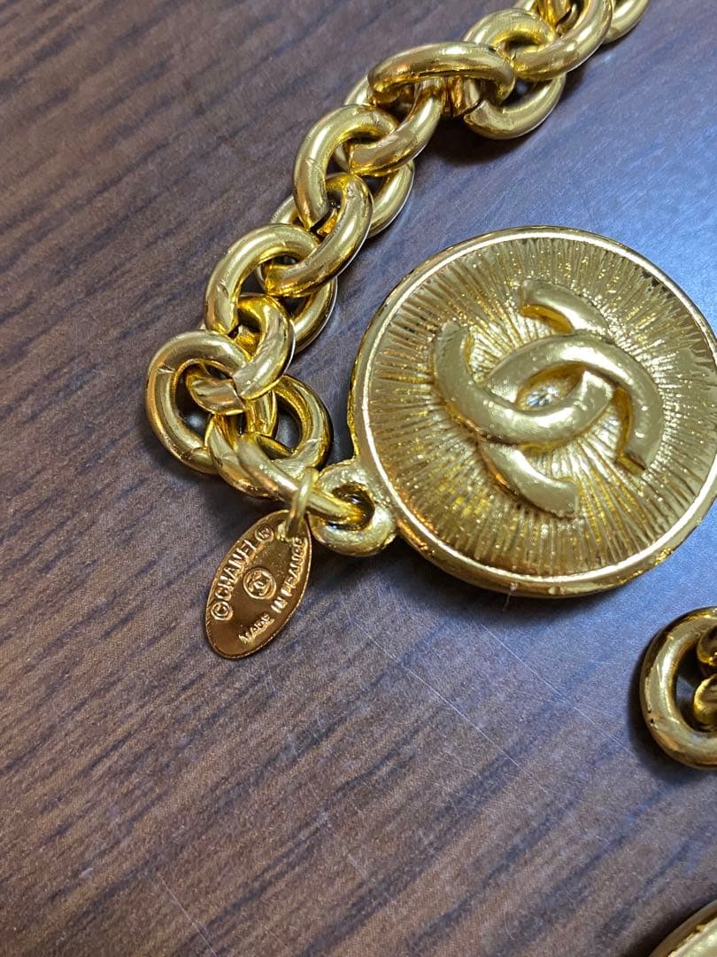 CHANEL シャネル　ココマーク チェーンベルト ゴールド