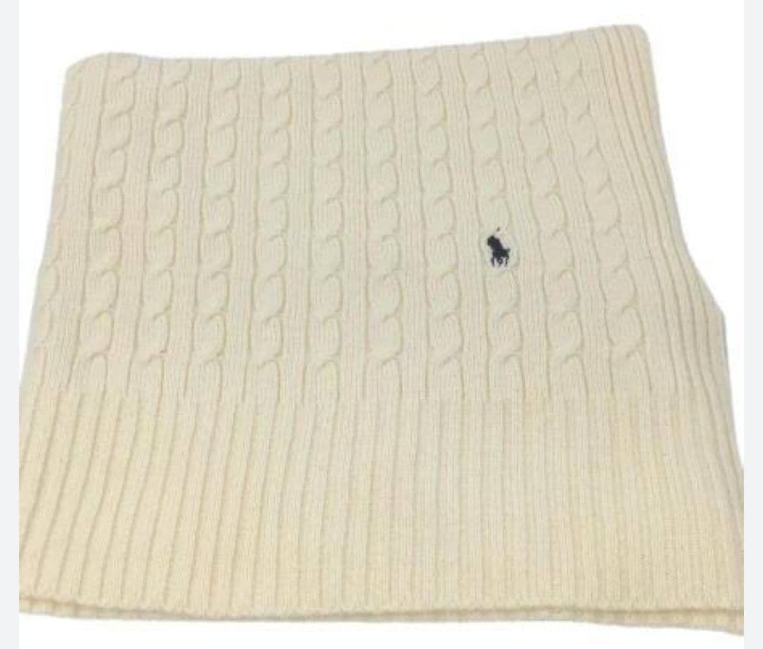 新品　ラルフローレン　ケーブルニット　ひざ掛け　最終値下げ