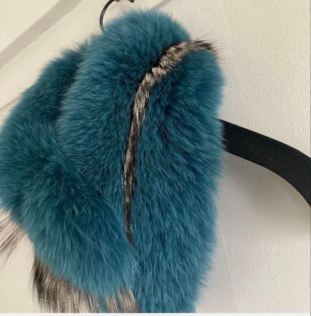 サガフォックス　襟巻き　マフラー　ファー