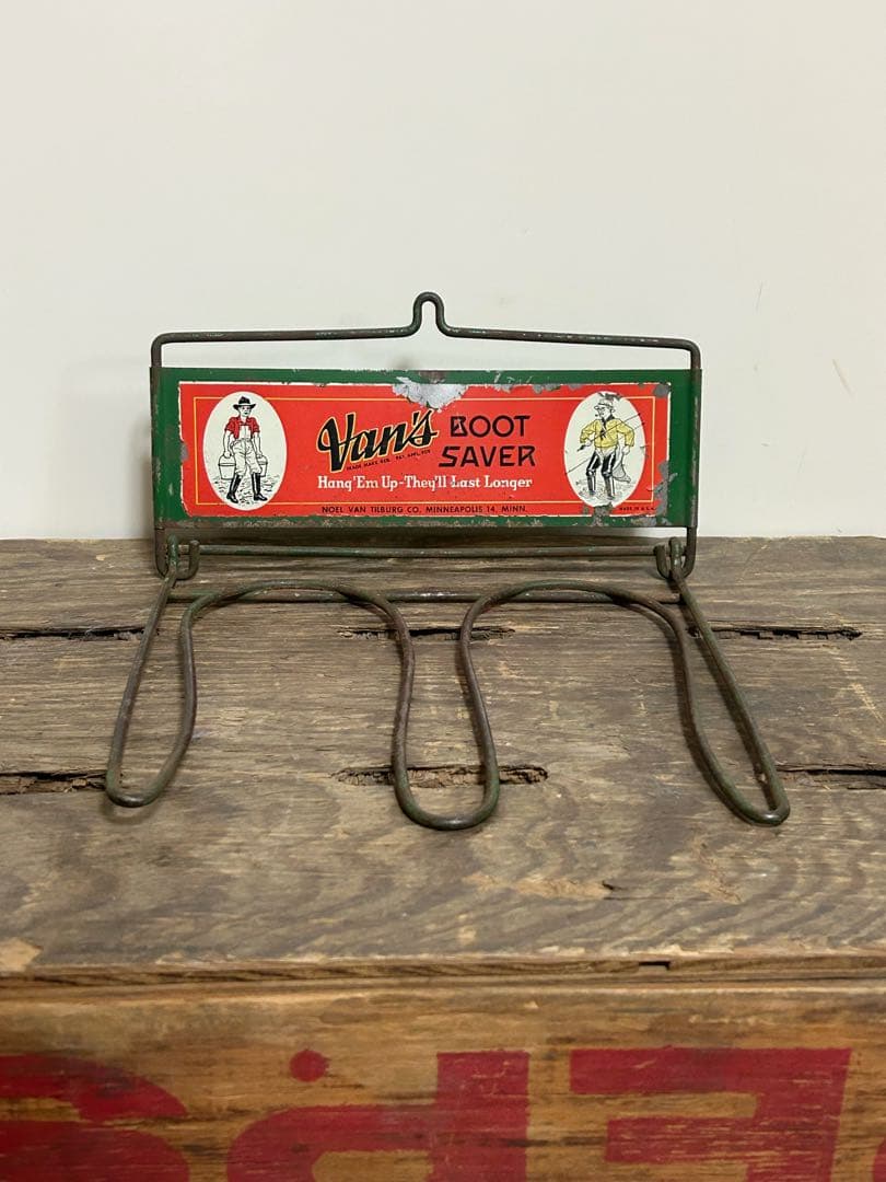 60s ビンテージ Van's 折りたたみ式 ウォールフック ブーツハンガー