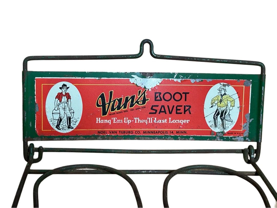 60s ビンテージ Van's 折りたたみ式 ウォールフック ブーツハンガー