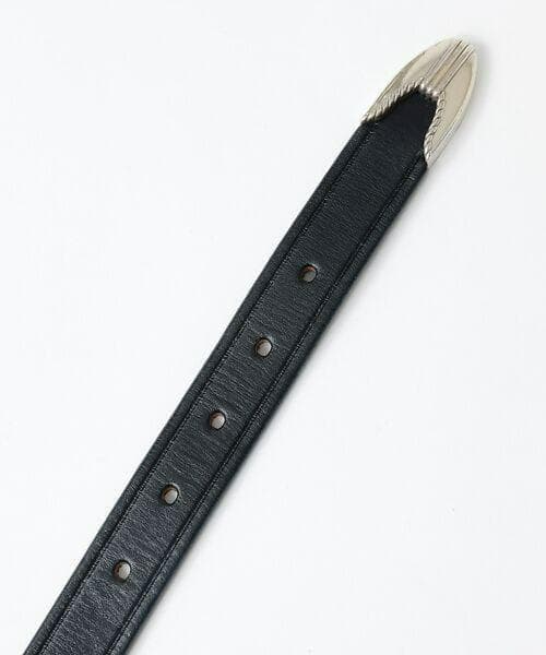 TORY LEATHER WESTERN BELT 36 新品 USA製 本革