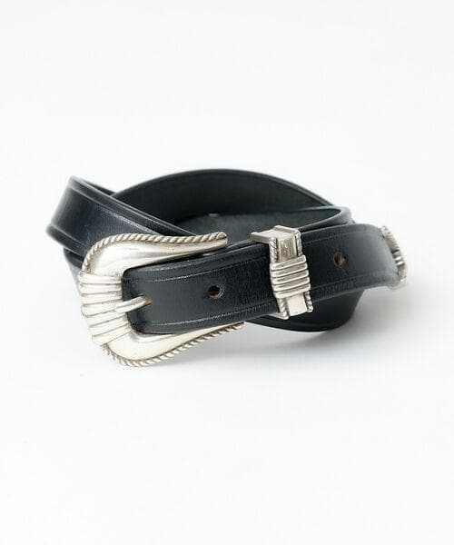 TORY LEATHER WESTERN BELT 36 新品 USA製 本革
