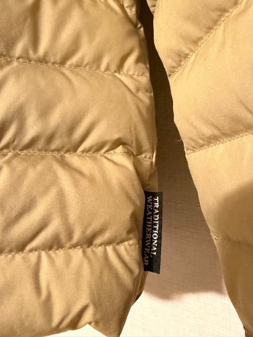 トラディショナルウェザーウェア ベージュダウンジャケット 34