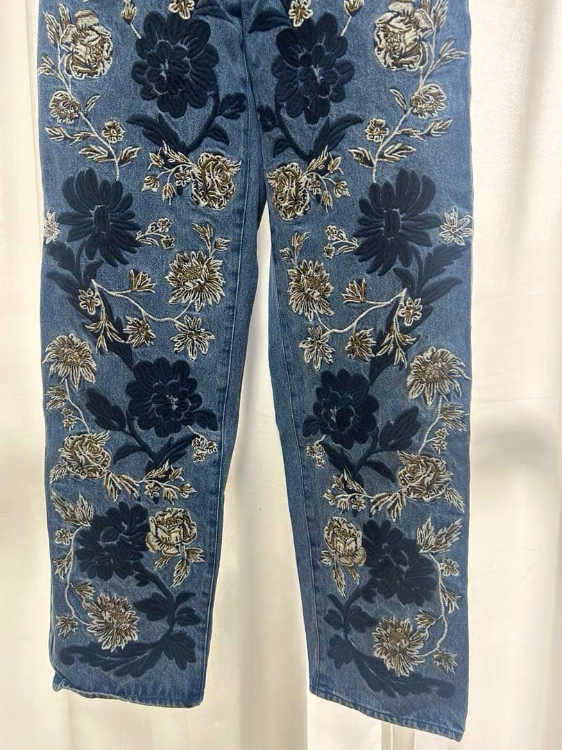CLANE FLOWER EMBROIDERY PANTS サイズ0