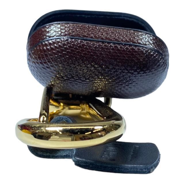 FENDI フェンディ エアーポッズ ケース FFロゴ レザー スネークスキン