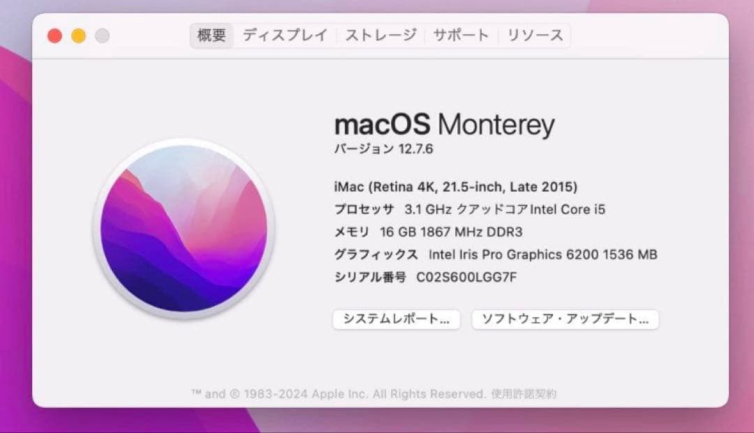 h*u様 Apple iMac 21.5 16gb 128gb 4K (2015
