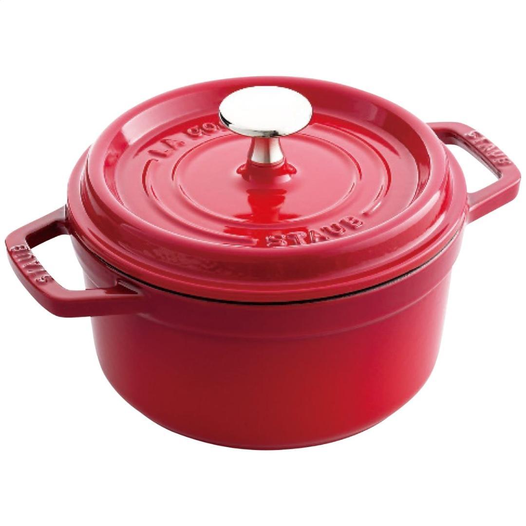 新品★STAUB ストウブ ピコ ココット ラウンド　16cm　チェリーレッド