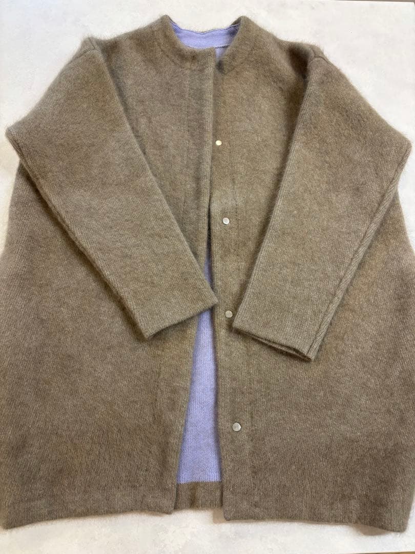 ELENDEEK エレンディーク　ラクーンミックスカーディガン