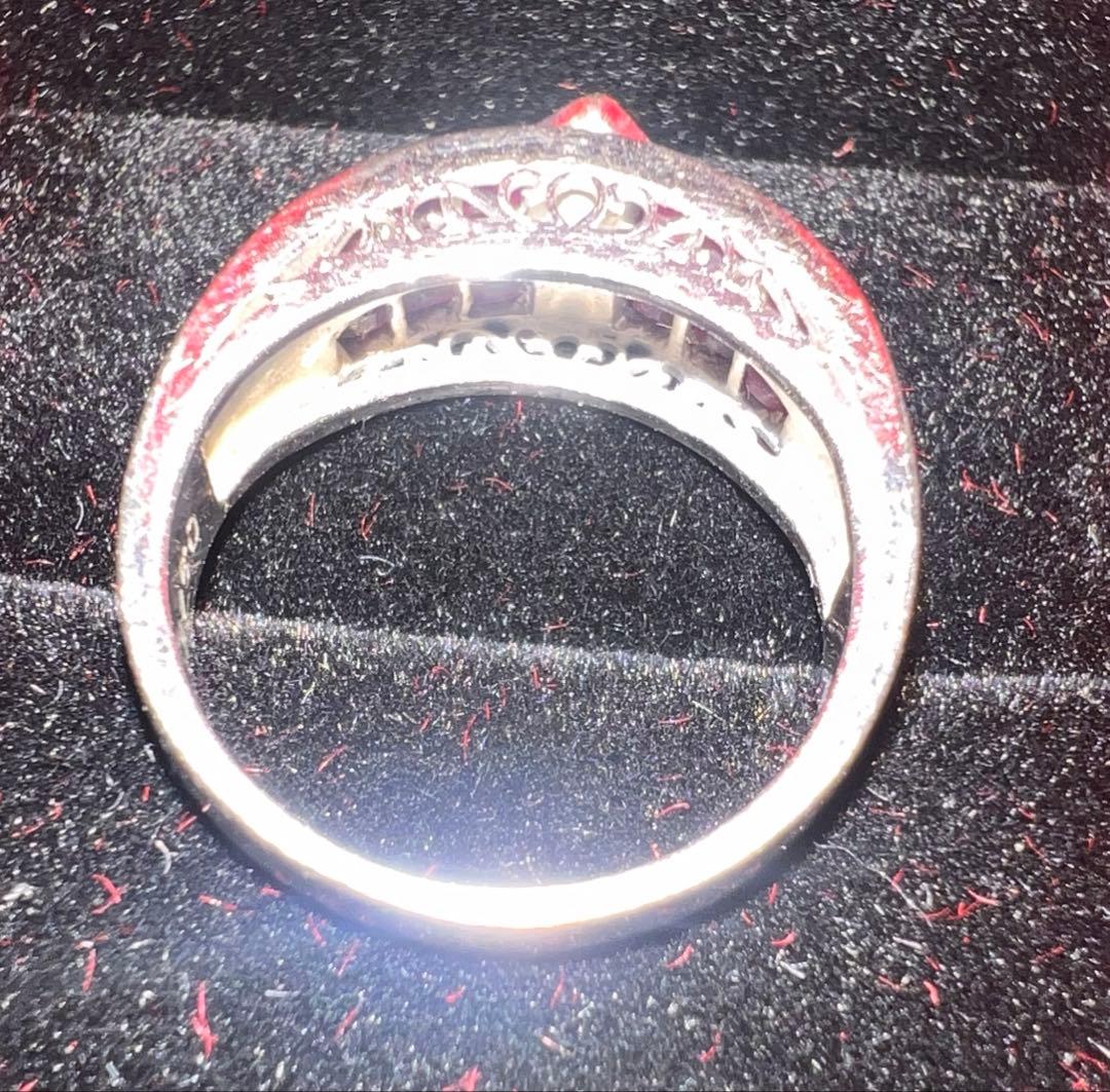 K14 ダイヤモンド&ルビー指輪