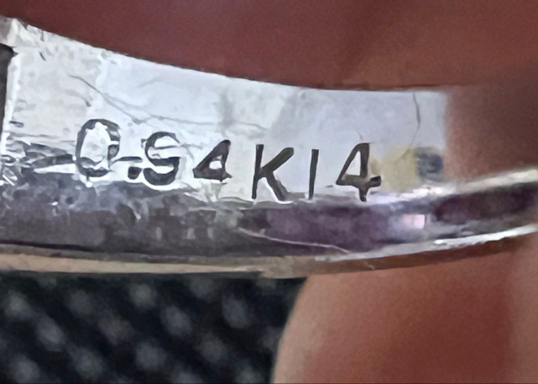 K14 ダイヤモンド&ルビー指輪