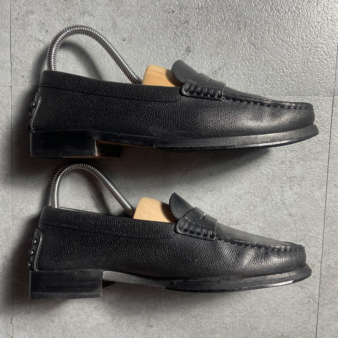 極美品✨️ TOD’S ローファー ドライビングシューズ ロゴ刻印 黒
