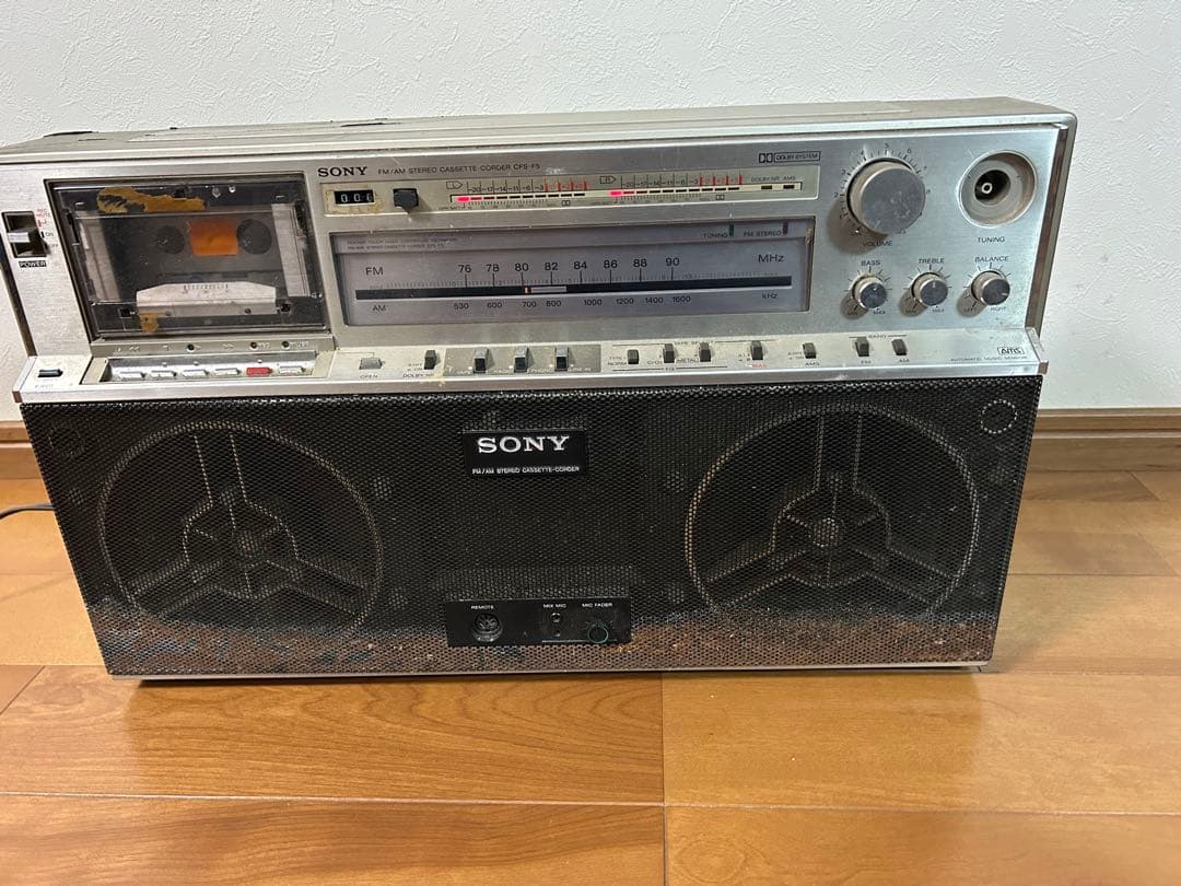 SONY ラジカセ カセットテーププレーヤー CFS-F5 ジャンク