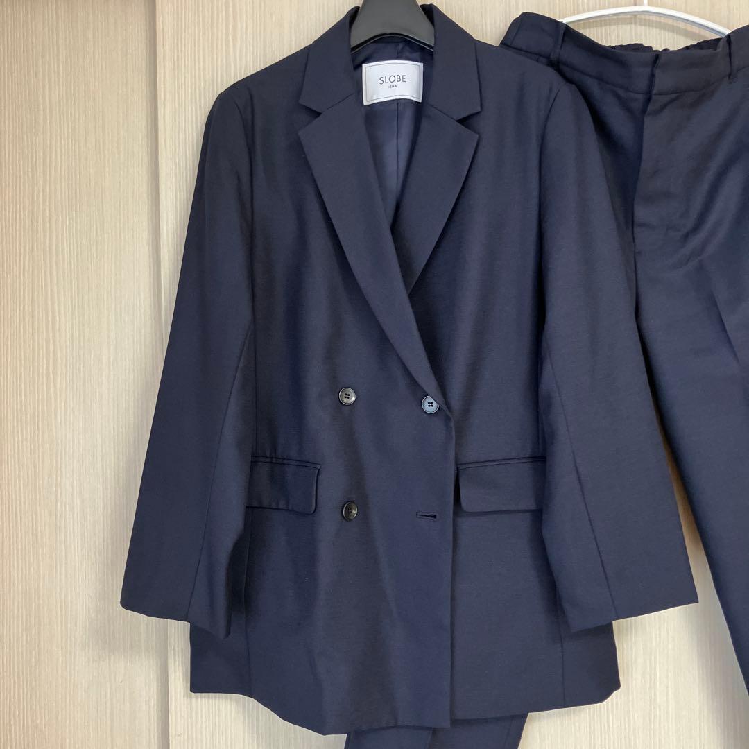 SLOBE IENA パンツスーツ　ネイビー　38