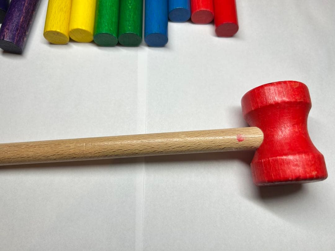 Walter ニック社　ヴァルター　大工さん　木製 知育玩具 ハンマー付き