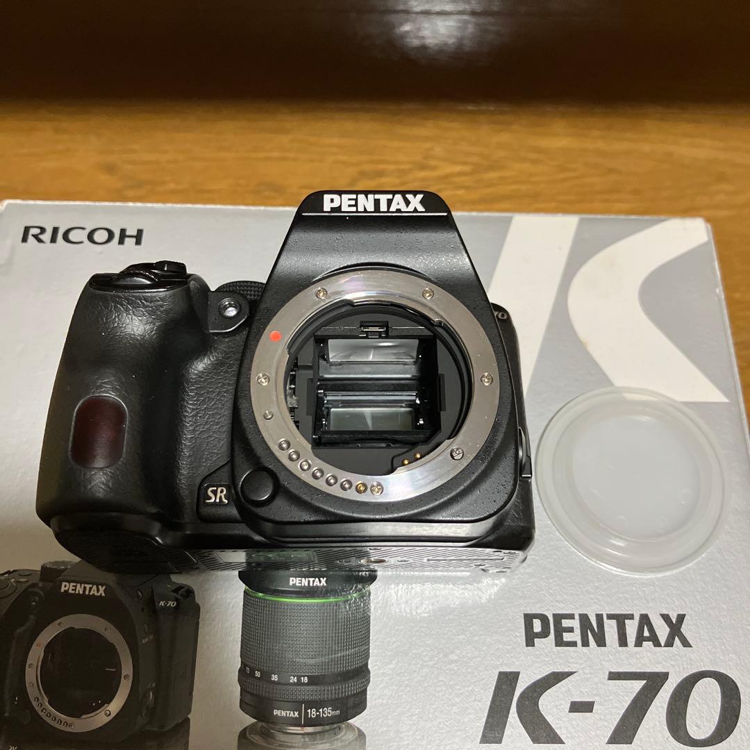 （ジャンク品）PENTAX K-70 デジタル一眼レフカメラ　望遠レンズ　セット