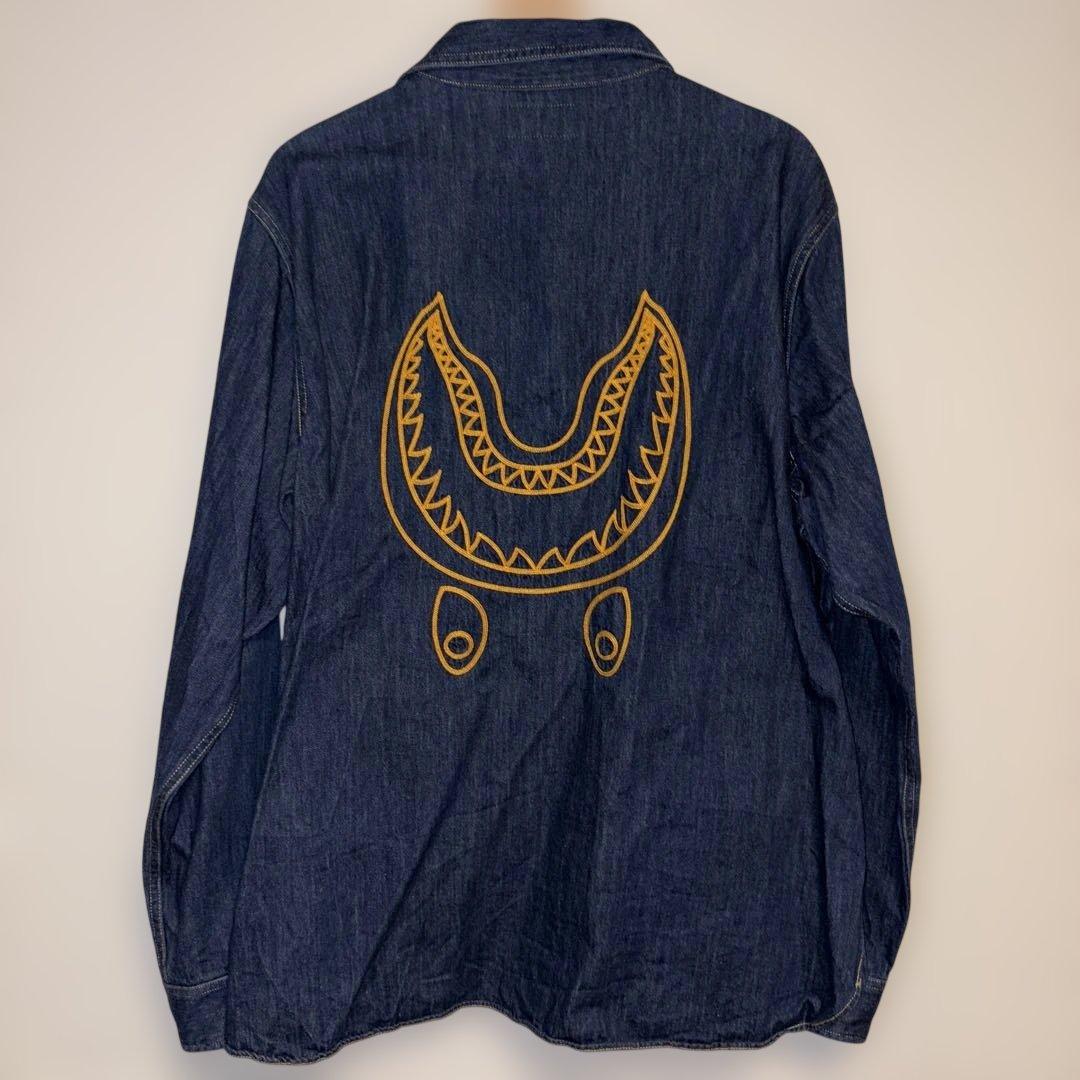 a bathing ape BAPE デニムシャツ　XXL