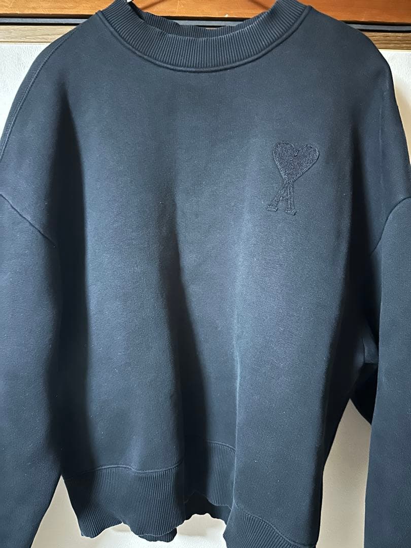 ami parisブラック スウェット トレーナー