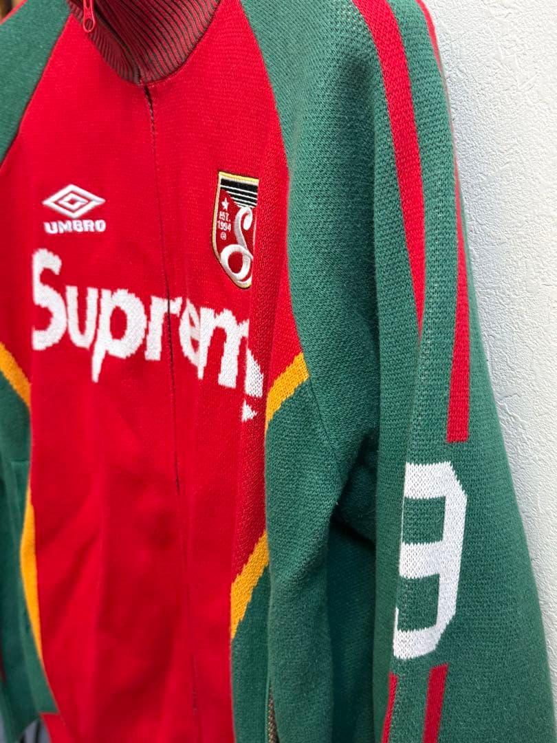 断*男様 Supreme x Umbro Zip Up Sweater \"Red