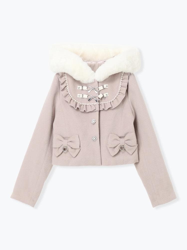 [NOEMIE]新品ヨークフリルドーリーショートコート