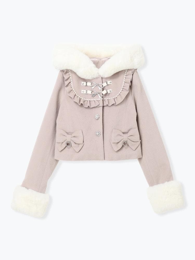 [NOEMIE]新品ヨークフリルドーリーショートコート