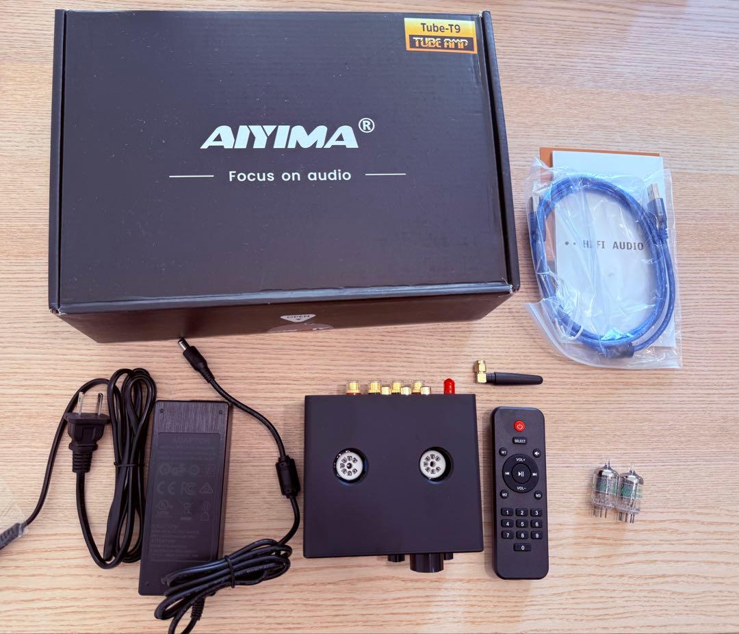 【ほぼ新品】AIYIMA T9 真空管アンプ VUメーター搭載 DAC内蔵