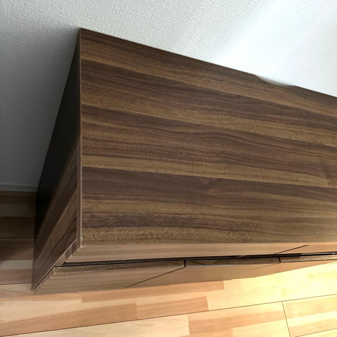 送料込み ウォルナット調チェスト　棚　収納家具　美品