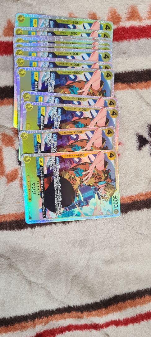 ワンピース カードゲーム サンジ ホロカードセット18枚