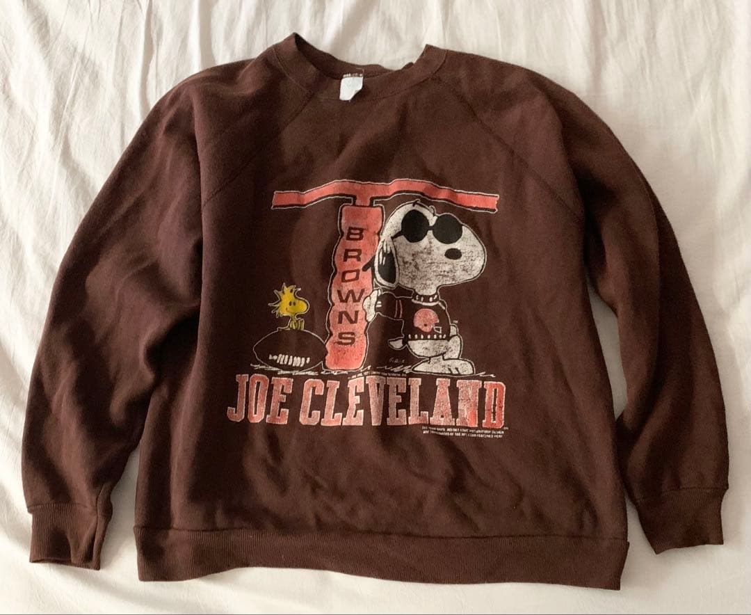 SNOOPY VINTAGE ARTEX スエット 70s 茶 XL