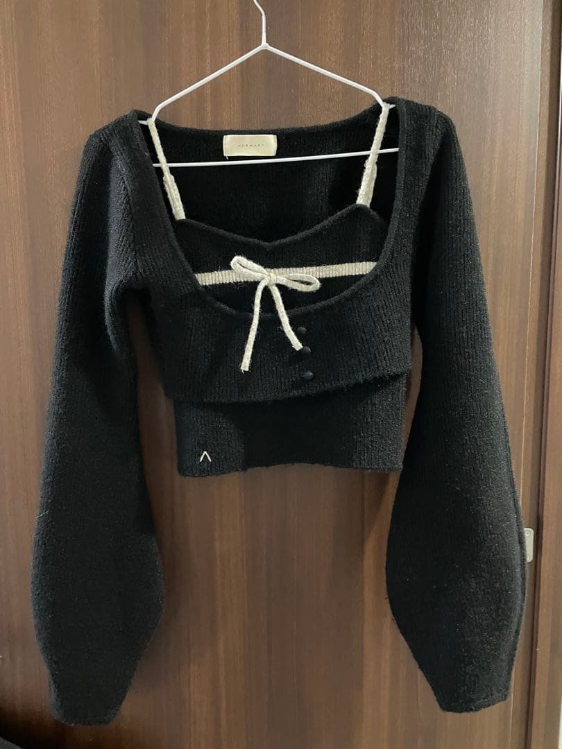 andmary natalie ribbon set ブラック　正規品