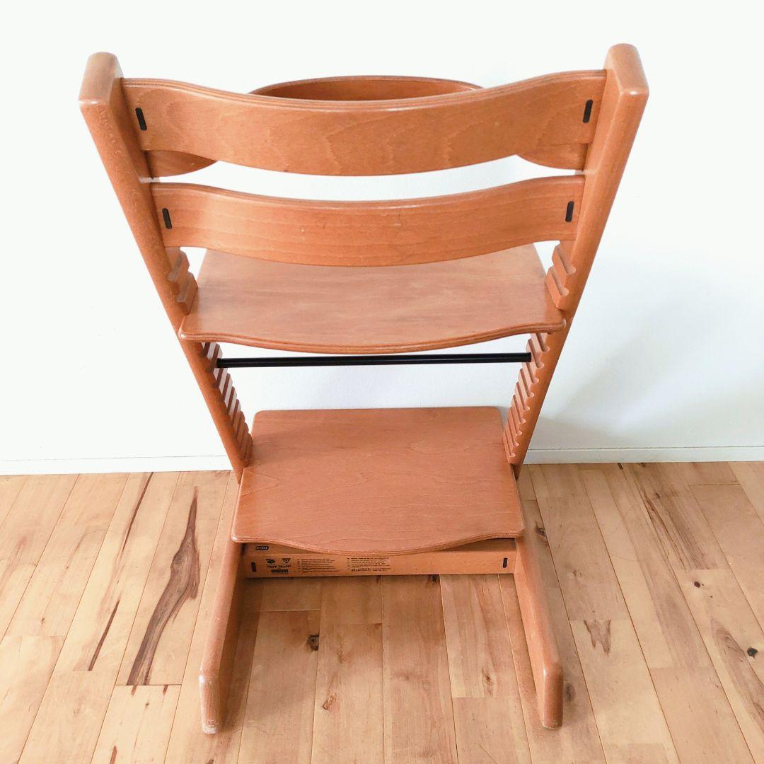 【美品】STOKKE トリップトラップ ナチュラル シリアル3 木製バー付き
