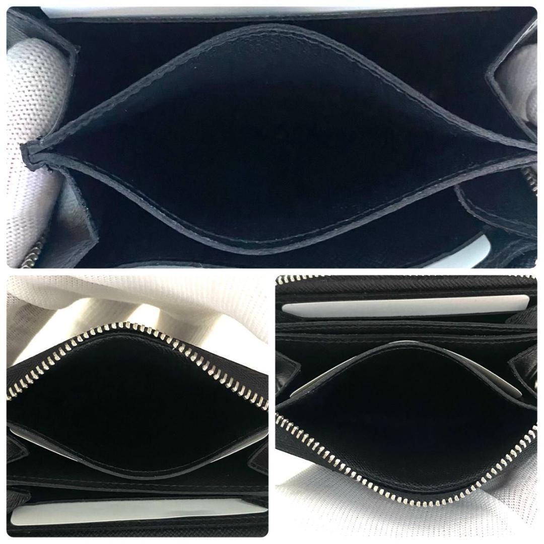 ルイ ヴィトン◎パース ダミエ グラフィット 現行 ラウンドファスナー 黒