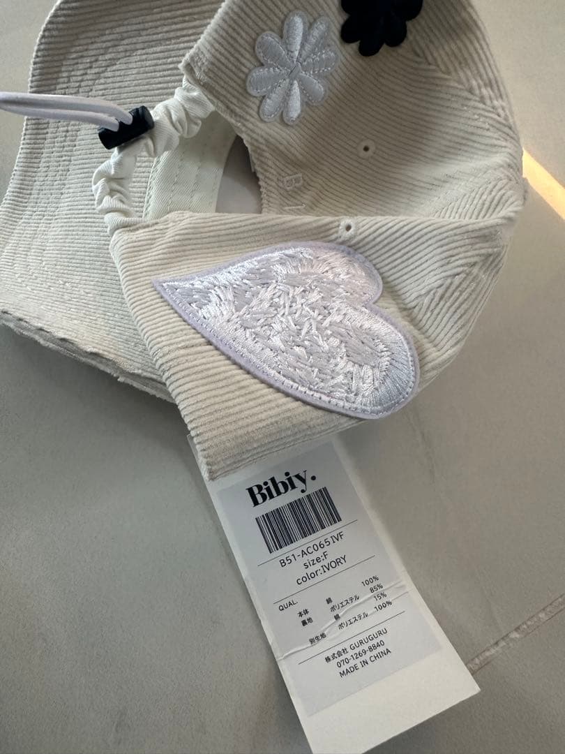 タグ付き新品 bibiy B. CLUB CAPビビィ 帽子