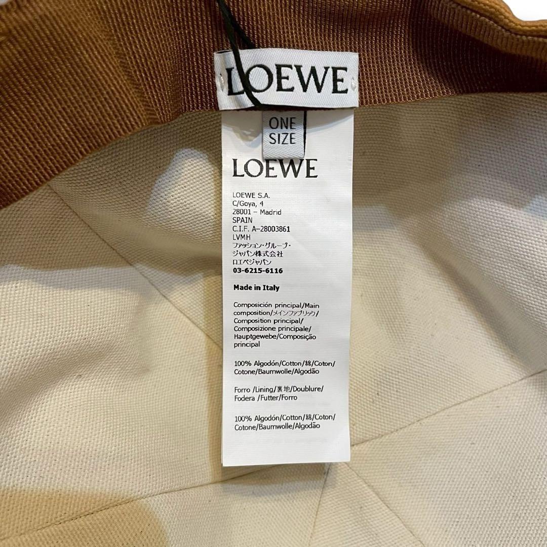 【新品】LOEWE ロエベ ベースボールキャップ コットン キャンバス 刺繍ロゴ