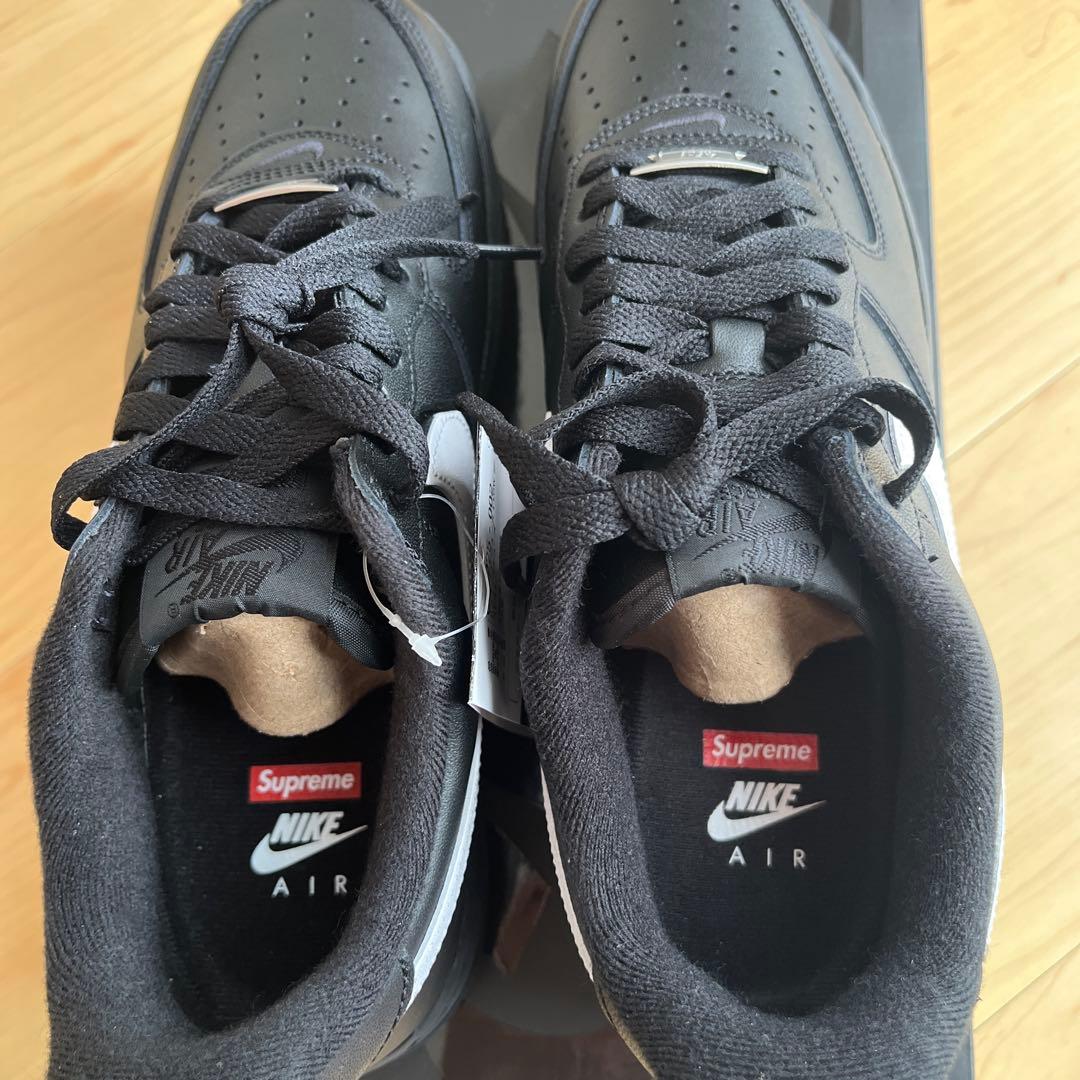 靴 Supreme Nike Air Force 1 Low Black 26.0
