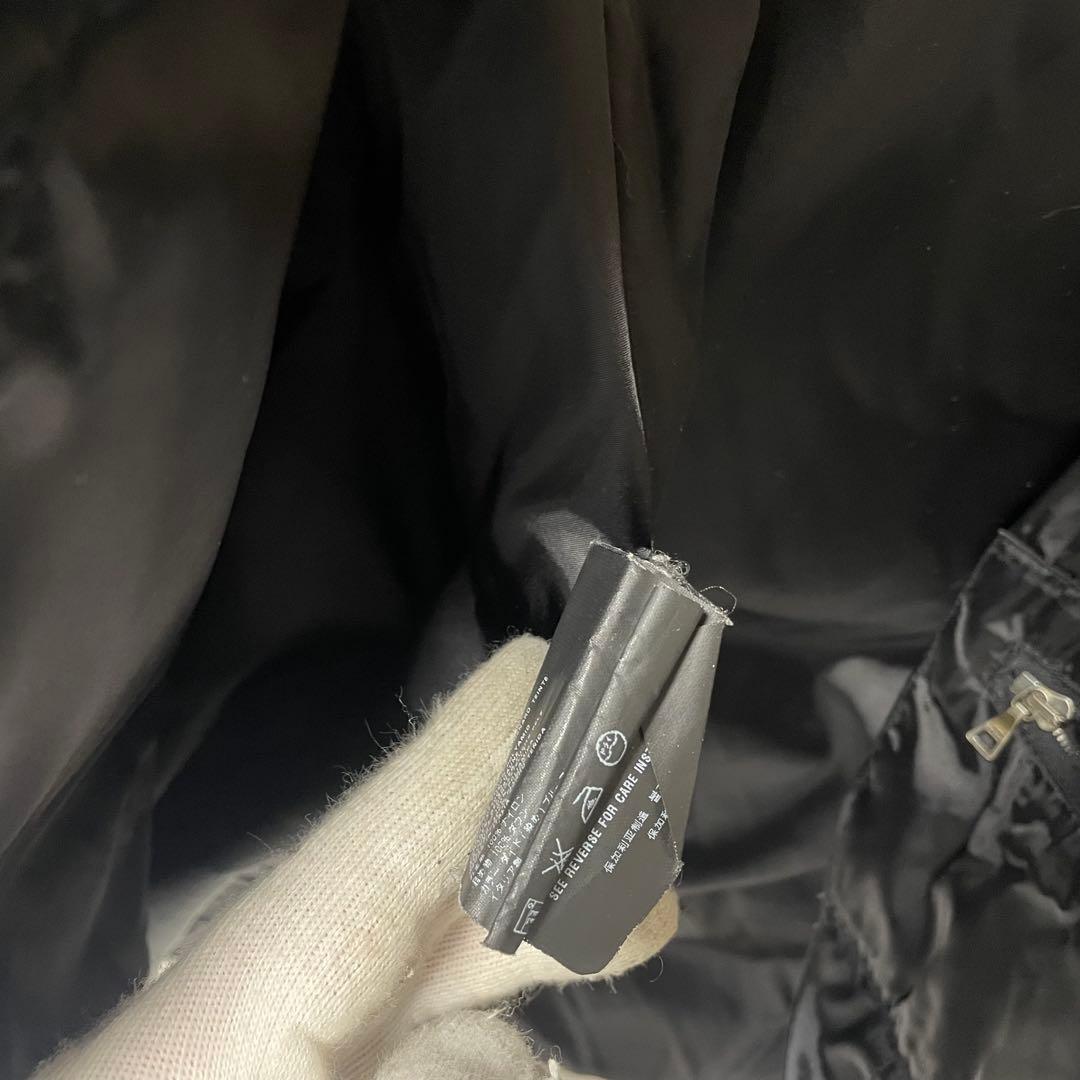 プラダ　ダウン　ロング　ベルト　ブラック　XL相当　サイズ42